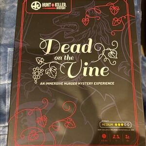 Hunt A Killer Dead on the Vine Board Game - Black and Red